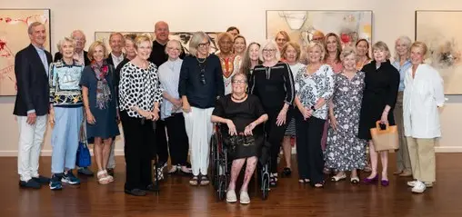 Friends and family who attended the dedication.
